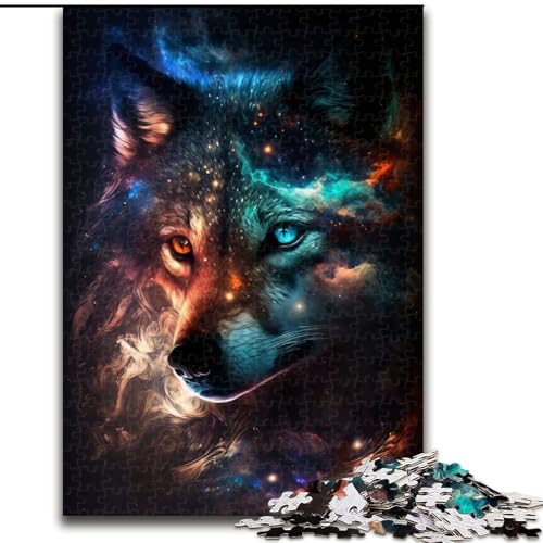 1000-teiliges Puzzle für Erwachsene, Nebula Wolf, aus Holz, EIN tolles Geschenk für Familienspaß, 50x75cm, zum Geburtstag, Feiertag, Weihnachten, Halloween 1000-teiliges Puzzle für Erwachsene, Nebula Wolf, aus Holz, EIN tolles Geschenk für Familienspaß, 50x75cm, zum Geburtstag, Feiertag, Weihnachten, Halloween von LiJianXXR