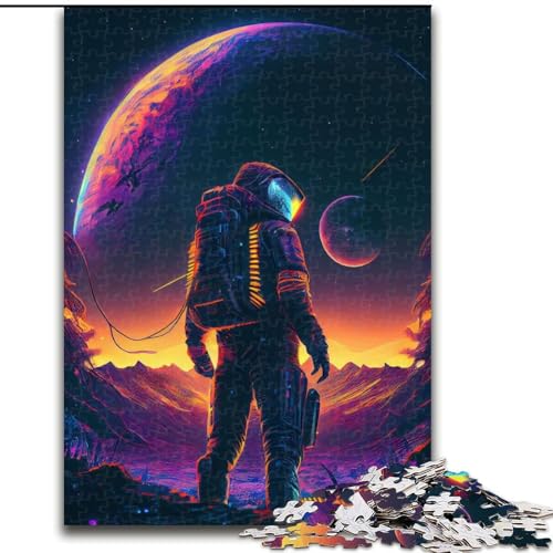 1000-teiliges Puzzle für Erwachsene, Neon-Astronaut, aus Holz, EIN tolles Geschenk für Familienspaß, 50x75cm, zum Geburtstag, Feiertag, Weihnachten, Halloween 1000-teiliges Puzzle für Erwachsene, Neon-Astronaut, aus Holz, EIN tolles Geschenk für Familienspaß, 50x75cm, zum Geburtstag, Feiertag, Weihnachten, Halloween von LiJianXXR