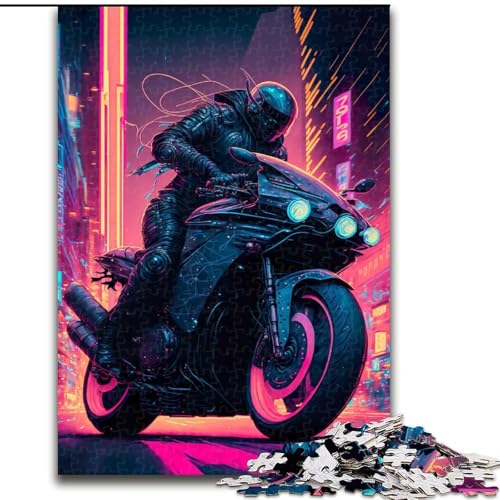 1000-teiliges Puzzle für Erwachsene, Neon Future City aus Holz, hochschwieriges Denkspiel für Teenager, 50x75cm, Geburtstagsgeschenkidee, anspruchsvolles Denkspiel 1000-teiliges Puzzle für Erwachsene, Neon Future City aus Holz, hochschwieriges Denkspiel für Teenager, 50x75cm, Geburtstagsgeschenkidee, anspruchsvolles Denkspiel von LiJianXXR