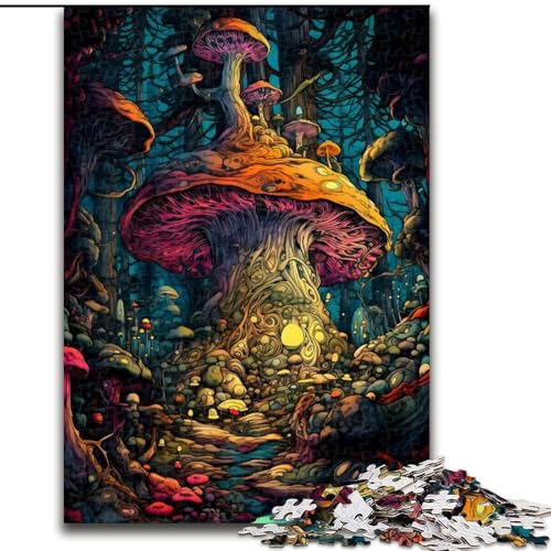 1000-teiliges Puzzle für Erwachsene, Pilzwald-Königreich, aus Holz, EIN tolles Geschenk für Familienspaß, 50x75cm, für Geburtstage, Feiertage, Weihnachten, Halloween 1000-teiliges Puzzle für Erwachsene, Pilzwald-Königreich, aus Holz, EIN tolles Geschenk für Familienspaß, 50x75cm, für Geburtstage, Feiertage, Weihnachten, Halloween von LiJianXXR