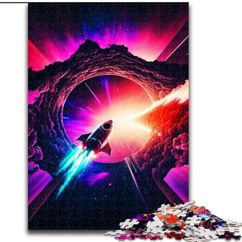 1000-teiliges Puzzle für Erwachsene, Raumschiff-Geschichte, aus Karton, anspruchsvolles Denkspiel für Teenager, Spaß für den Spieleabend mit der Familie, 1000 Teile(26x38cm) von LiJianXXR