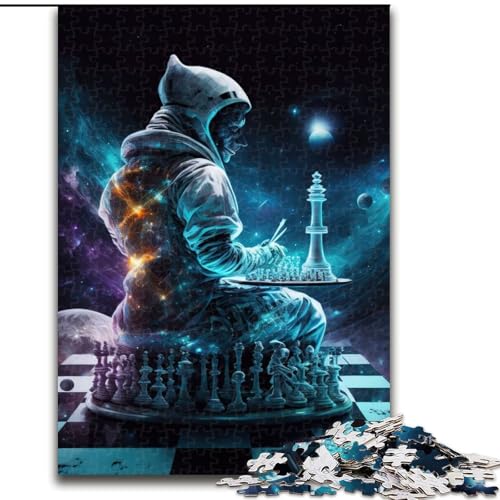 1000-teiliges Puzzle für Erwachsene, Schachuniversum, aus Holz, hochschwieriges Denkspiel für Teenager, 50x75cm, Geburtstagsgeschenkidee, anspruchsvolles Denkspiel 1000-teiliges Puzzle für Erwachsene, Schachuniversum, aus Holz, hochschwieriges Denkspiel für Teenager, 50x75cm, Geburtstagsgeschenkidee, anspruchsvolles Denkspiel von LiJianXXR