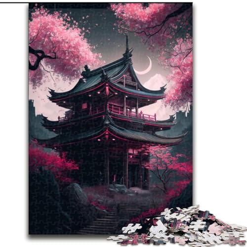 1000-teiliges Puzzle für Erwachsene, Tempel im japanischen Stil aus Holz, hochschwieriges Denkspiel für Teenager, 50x75cm, Geburtstagsgeschenkidee, anspruchsvolles Denkspiel 1000-teiliges Puzzle für Erwachsene, Tempel im japanischen Stil aus Holz, hochschwieriges Denkspiel für Teenager, 50x75cm, Geburtstagsgeschenkidee, anspruchsvolles Denkspiel von LiJianXXR