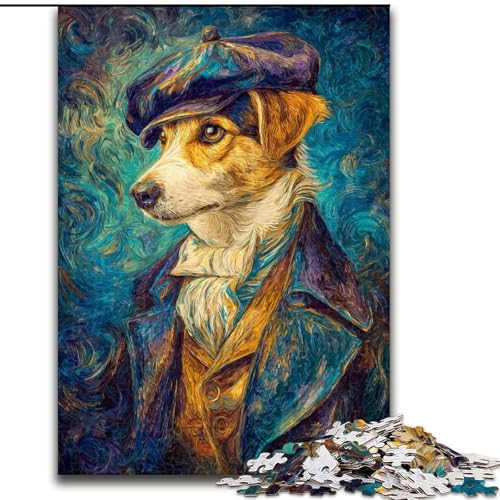 1000-teiliges Puzzle für Erwachsene, Van Gogh-Hund, Lernspielzeug für Erwachsene, ganze Familie ab 14 Jahren (Größe 50x75cm) von LiJianXXR