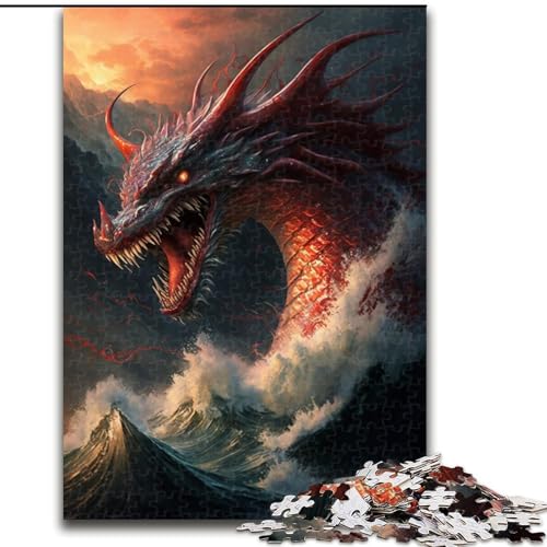 1000-teiliges Puzzle für Erwachsene, chinesischer Drache aus Holz, hochschwieriges Denkspiel für Teenager, 50x75cm, Geburtstagsgeschenkidee, anspruchsvolles Denkspiel 1000-teiliges Puzzle für Erwachsene, chinesischer Drache aus Holz, hochschwieriges Denkspiel für Teenager, 50x75cm, Geburtstagsgeschenkidee, anspruchsvolles Denkspiel von LiJianXXR