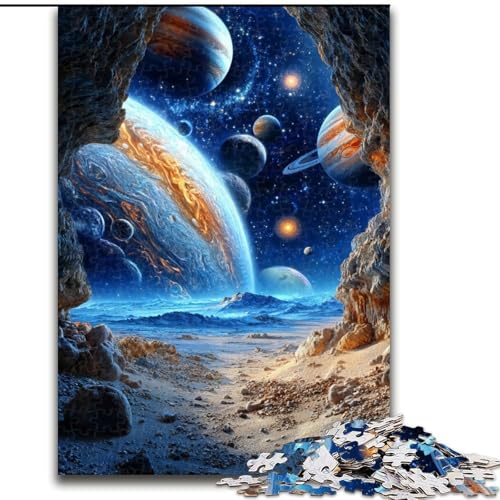 1000-teiliges Puzzle für Erwachsene, kosmische Landschaft, Lernspielzeug für Erwachsene, ganze Familie ab 14 Jahren (Größe 50x75cm) von LiJianXXR