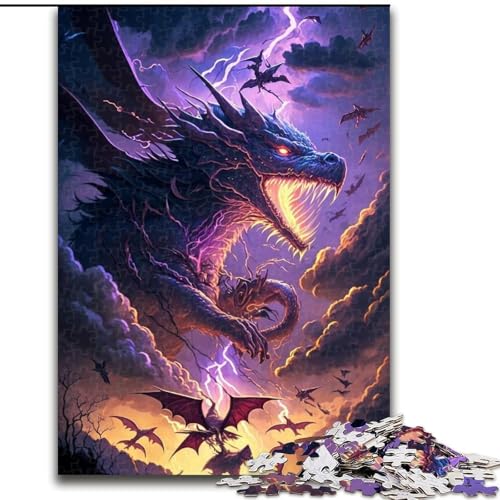 1000-teiliges Puzzle für Erwachsene, kosmischer Fantasiedrache, aus Holz, EIN tolles Geschenk für Familienspaß, 50x75cm, für Geburtstage, Feiertage, Weihnachten, Halloween 1000-teiliges Puzzle für Erwachsene, kosmischer Fantasiedrache, aus Holz, EIN tolles Geschenk für Familienspaß, 50x75cm, für Geburtstage, Feiertage, Weihnachten, Halloween von LiJianXXR