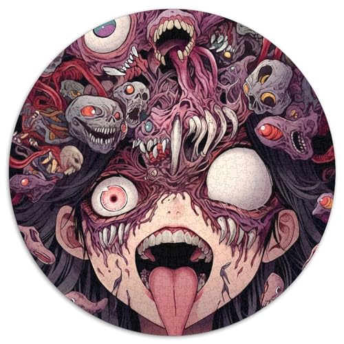 1000-teiliges Puzzle für Erwachsene, rund, „Saliva“, 1000 Teile, Denkspiel für Teenager, 67,5 x 67,5 cm 1000-teiliges Puzzle für Erwachsene, rund, „Saliva“, 1000 Teile, Denkspiel für Teenager, 67,5 x 67,5 cm von LiJianXXR