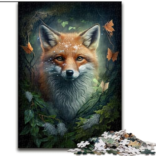 1000-teiliges Puzzle für Erwachsene, süßer Kunstfuchs aus Holz, hochschwieriges Denkspiel für Teenager, 50x75cm, Geburtstagsgeschenkidee, anspruchsvolles Denkspiel 1000-teiliges Puzzle für Erwachsene, süßer Kunstfuchs aus Holz, hochschwieriges Denkspiel für Teenager, 50x75cm, Geburtstagsgeschenkidee, anspruchsvolles Denkspiel von LiJianXXR