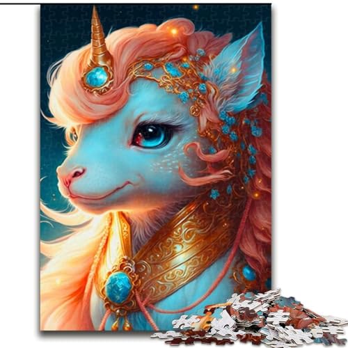 1000-teiliges Puzzle für Erwachsene, süßes Drachenbaby aus Holz, hochschwieriges Denkspiel für Teenager, 50x75cm, Geburtstagsgeschenkidee, anspruchsvolles Denkspiel 1000-teiliges Puzzle für Erwachsene, süßes Drachenbaby aus Holz, hochschwieriges Denkspiel für Teenager, 50x75cm, Geburtstagsgeschenkidee, anspruchsvolles Denkspiel von LiJianXXR