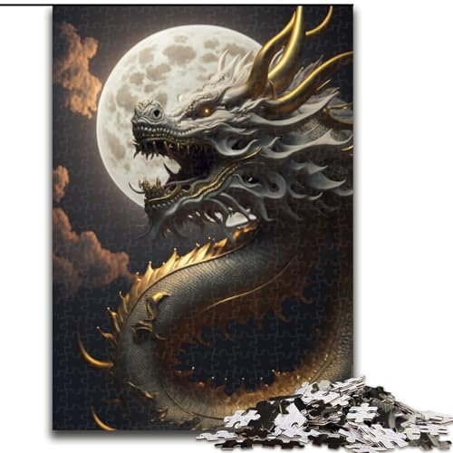 1000-teiliges Puzzle für Erwachsene, tapferer Drache, aus Holz, EIN tolles Geschenk für Familienspaß, 50x75cm, für Geburtstage, Feiertage, Weihnachten, Halloween 1000-teiliges Puzzle für Erwachsene, tapferer Drache, aus Holz, EIN tolles Geschenk für Familienspaß, 50x75cm, für Geburtstage, Feiertage, Weihnachten, Halloween von LiJianXXR