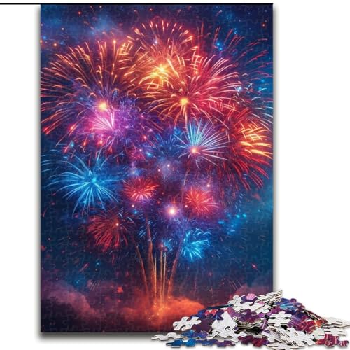1000-teiliges Puzzle für Erwachsene Feuerwerk am Himmel aus Holz, hochschwieriges Denkspiel für Teenager, 50x75cm, Geburtstagsgeschenkidee, anspruchsvolles Denkspiel 1000-teiliges Puzzle für Erwachsene Feuerwerk am Himmel aus Holz, hochschwieriges Denkspiel für Teenager, 50x75cm, Geburtstagsgeschenkidee, anspruchsvolles Denkspiel von LiJianXXR