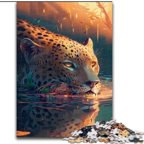 1000-teiliges Puzzle für Erwachsene Jaguar im Flachwasser aus Holz, EIN tolles Geschenk für Familienspaß, 50x75cm, zum Geburtstag, Feiertag, Weihnachten, Halloween 1000-teiliges Puzzle für Erwachsene Jaguar im Flachwasser aus Holz, EIN tolles Geschenk für Familienspaß, 50x75cm, zum Geburtstag, Feiertag, Weihnachten, Halloween von LiJianXXR