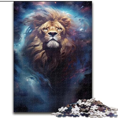 1000-teiliges Puzzle für Erwachsene Kosmischer Löwe aus Holz, hochschwieriges Denkspiel für Teenager, 50x75cm, Geburtstagsgeschenkidee, anspruchsvolles Denkspiel 1000-teiliges Puzzle für Erwachsene Kosmischer Löwe aus Holz, hochschwieriges Denkspiel für Teenager, 50x75cm, Geburtstagsgeschenkidee, anspruchsvolles Denkspiel von LiJianXXR