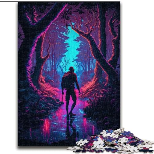 1000-teiliges Puzzle für Erwachsene Lost in Neon Woods aus Holz, mit interaktivem Familienspiel, Kinder ab 14 Jahren, 50x75cm, für interaktives Familienspiel 1000-teiliges Puzzle für Erwachsene Lost in Neon Woods aus Holz, mit interaktivem Familienspiel, Kinder ab 14 Jahren, 50x75cm, für interaktives Familienspiel von LiJianXXR