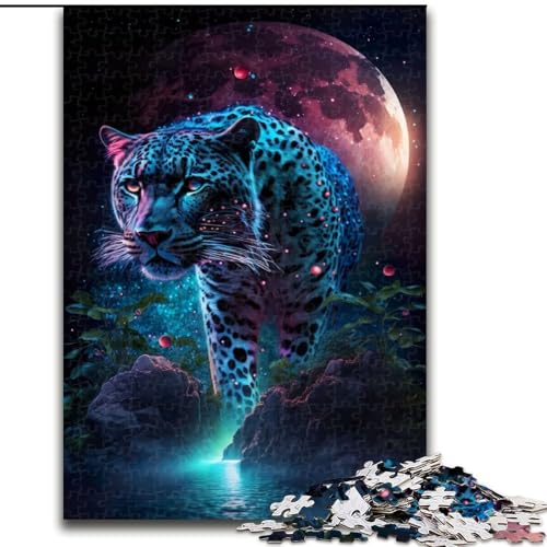 1000-teiliges Puzzle für Erwachsene Mondschein-Jaguar aus Holz, hochschwieriges Denkspiel für Teenager, 50x75cm, Geburtstagsgeschenkidee, anspruchsvolles Denkspiel 1000-teiliges Puzzle für Erwachsene Mondschein-Jaguar aus Holz, hochschwieriges Denkspiel für Teenager, 50x75cm, Geburtstagsgeschenkidee, anspruchsvolles Denkspiel von LiJianXXR