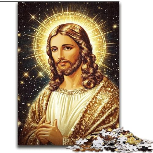 1000-teiliges Puzzle für Erwachsene und Jugendliche, Jesus, Lernspielzeug, einzigartige Geburtstags- und Geschenkideen für Kinder ab 14 Jahren (Größe 26x38cm) von LiJianXXR