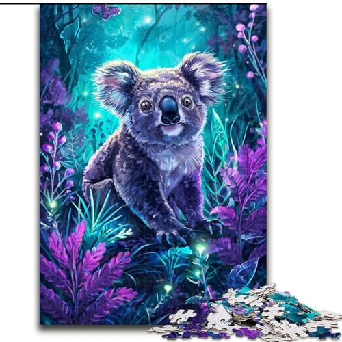 1000-teiliges Puzzle für Erwachsene und Jugendliche, Koala, Lernspielzeug, einzigartige Geburtstags- und Geschenkideen für Kinder ab 14 Jahren (Größe 26x38cm) von LiJianXXR