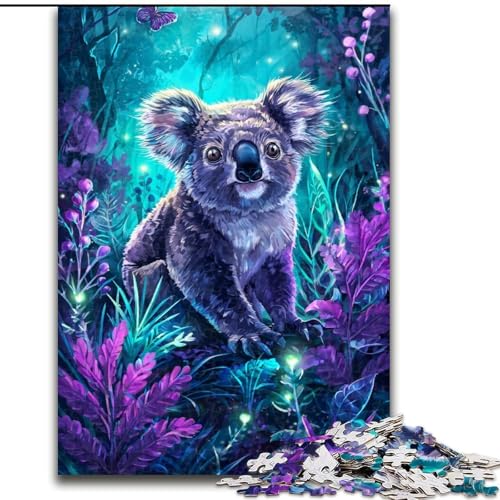 1000-teiliges Puzzle für Erwachsene und Jugendliche, Koala, Lernspielzeug, einzigartige Geburtstags- und Geschenkideen für Kinder ab 14 Jahren (Größe 50x75cm) von LiJianXXR