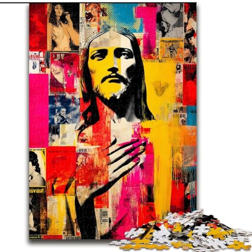 1000-teiliges Puzzle für Erwachsene und Jugendliche, christliche Kunst, Lernspiele, Heimdekoration, geeignet für die Schreibtischdekoration (Größe 50x75cm) von LiJianXXR