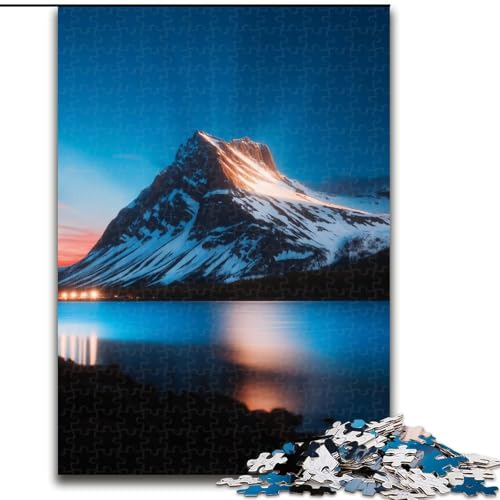 1000-teiliges Puzzle für Erwachsene und Jugendliche, wunderschöne Berge und Seen, Familienspiel zum Stressabbau, schwierige Herausforderung, stärkt die Liebe zwischen Paaren (Größe 50x75cm) von LiJianXXR
