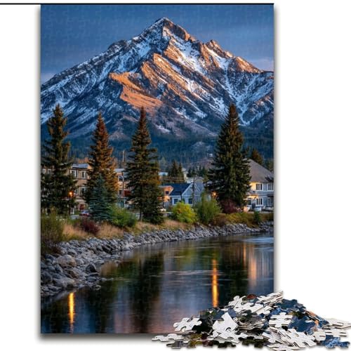 1000-teiliges Puzzle für Erwachsene und Jugendliche, wunderschöne Berge und Seen, Lernspiele, Heimdekoration, geeignet für die Schreibtischdekoration (Größe 50x75cm) von LiJianXXR