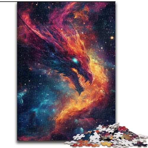 1000-teiliges Puzzle für Teenager, Fantasy-Drache, Trainieren Sie Ihr Gehirn und Ihre Hände, einzigartige Geburtstags- und Geschenkideen für Kinder ab 14 Jahren (Größe 50x75cm) von LiJianXXR