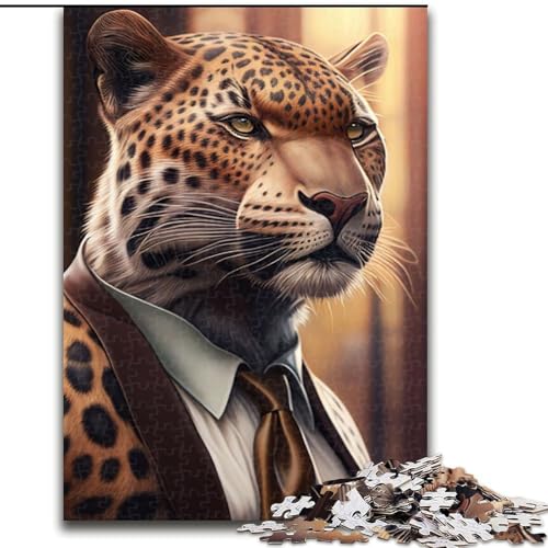 1000-teiliges Puzzle im Jaguaranzug-Tierstil aus Holz, Kinder ab 14 Jahren, 50x75cm, Denkspiel für Teenager, Spieleabend mit der Familie 1000-teiliges Puzzle im Jaguaranzug-Tierstil aus Holz, Kinder ab 14 Jahren, 50x75cm, Denkspiel für Teenager, Spieleabend mit der Familie von LiJianXXR