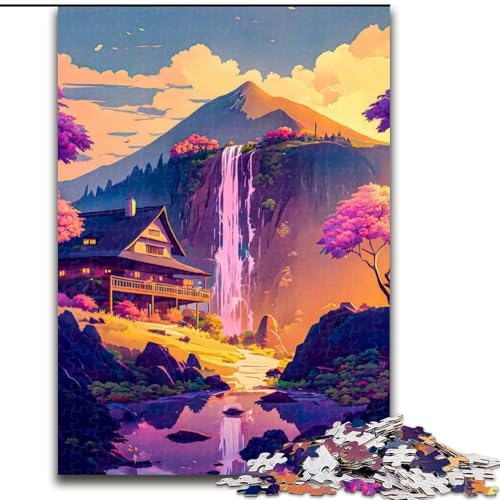 1000-teiliges Puzzle im japanischen Stil aus Holz, Kinder ab 14 Jahren, 50x75cm, Denkspiel für Teenager, Spieleabend mit der Familie von LiJianXXR