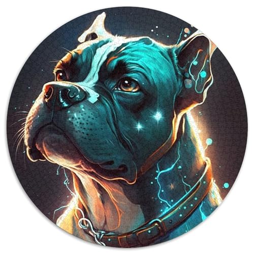 1000-teiliges Puzzle mit Boxerhund-Motiv für Erwachsene, anspruchsvolles Denkspiel, Familienaktivität, Heimdekoration, 67,5 x 67,5 cm 1000-teiliges Puzzle mit Boxerhund-Motiv für Erwachsene, anspruchsvolles Denkspiel, Familienaktivität, Heimdekoration, 67,5 x 67,5 cm von LiJianXXR