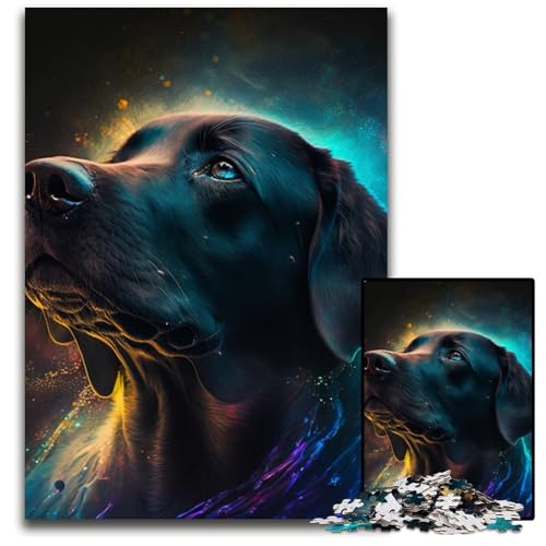 1000-teiliges Puzzle mit Labrador-Motiv, Papppuzzle, anspruchsvolles Denkspiel, Familienaktivität, Heimdekoration, 26x38cm/10,23x14,96 Zoll 1000-teiliges Puzzle mit Labrador-Motiv, Papppuzzle, anspruchsvolles Denkspiel, Familienaktivität, Heimdekoration, 26x38cm/10,23x14,96 Zoll von LiJianXXR