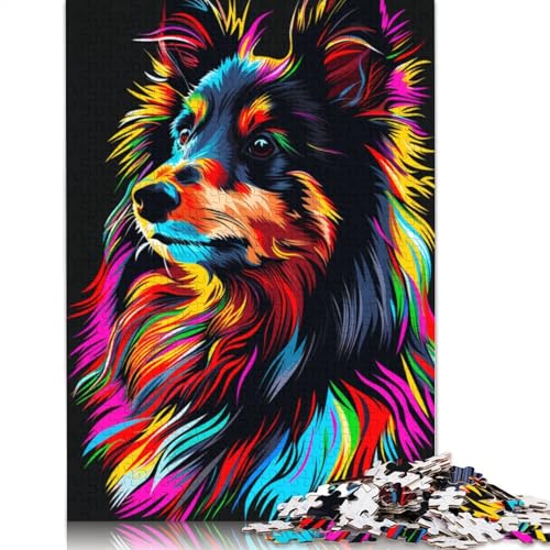 1000-teiliges Puzzle mit Shetland Sheepdog, Puzzle für Kinder, Kartonpuzzle, Weihnachtspuzzle, Geschenke, Größe 38 x 26 cm 1000-teiliges Puzzle mit Shetland Sheepdog, Puzzle für Kinder, Kartonpuzzle, Weihnachtspuzzle, Geschenke, Größe 38 x 26 cm von LiJianXXR