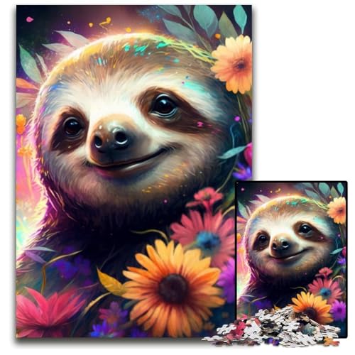 Art Faultier Puzzle für Erwachsene 1000 Teile Puzzles für Erwachsene Perfekt für Halloween, Weihnachten, Geburtstagsgeschenk 26x38cm/10,23x14,96 Zoll Art Faultier Puzzle für Erwachsene 1000 Teile Puzzles für Erwachsene Perfekt für Halloween, Weihnachten, Geburtstagsgeschenk 26x38cm/10,23x14,96 Zoll von LiJianXXR
