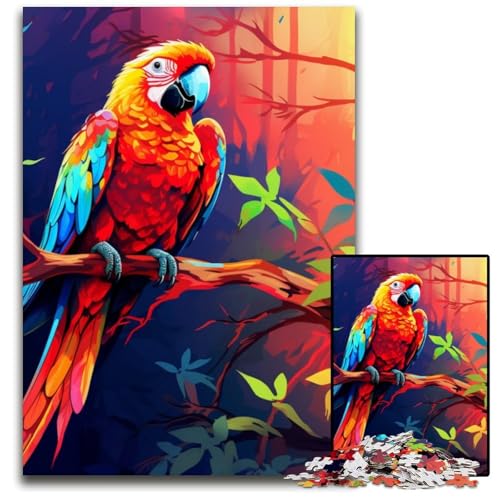 Art Parrot Puzzle für Erwachsene, 1000 Teile, Puzzle für Erwachsene, perfekt für Halloween, Weihnachten, Geburtstagsgeschenk, 26x38cm/10,23x14,96 Zoll Art Parrot Puzzle für Erwachsene, 1000 Teile, Puzzle für Erwachsene, perfekt für Halloween, Weihnachten, Geburtstagsgeschenk, 26x38cm/10,23x14,96 Zoll von LiJianXXR