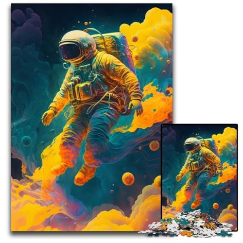 Astronaut 1000-Teile-Puzzle, Geschenke, Puzzles für Erwachsene, Denkspiel für Teenager und Familieninteraktion, 50x75cm/19,68x29,52 Zoll von LiJianXXR