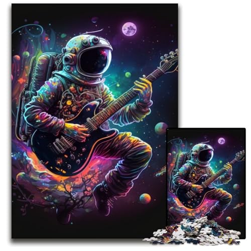 Astronaut spielt Gitarre, 1000-teiliges Puzzle, schwierige Puzzles für Erwachsene, pädagogische Aktivität zur Verbesserung kognitiver Fähigkeiten, 50x75cm/19,68x29,52 Zoll Astronaut spielt Gitarre, 1000-teiliges Puzzle, schwierige Puzzles für Erwachsene, pädagogische Aktivität zur Verbesserung kognitiver Fähigkeiten, 50x75cm/19,68x29,52 Zoll von LiJianXXR