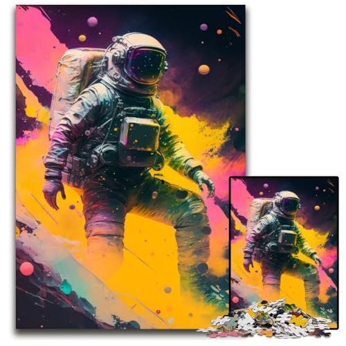Astronauten-Puzzle für Erwachsene, 1000 Teile, Puzzle für Erwachsene, perfekt für Halloween, Weihnachten, Geburtstagsgeschenk, 50x75cm/19,68x29,52 Zoll Astronauten-Puzzle für Erwachsene, 1000 Teile, Puzzle für Erwachsene, perfekt für Halloween, Weihnachten, Geburtstagsgeschenk, 50x75cm/19,68x29,52 Zoll von LiJianXXR