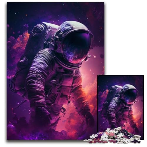 Astronauten-Puzzle für Erwachsene, 1000-teiliges Papppuzzle, anspruchsvolles DIY-Denkspiel für Teenager, 26x38cm/10,23x14,96 Zoll Astronauten-Puzzle für Erwachsene, 1000-teiliges Papppuzzle, anspruchsvolles DIY-Denkspiel für Teenager, 26x38cm/10,23x14,96 Zoll von LiJianXXR