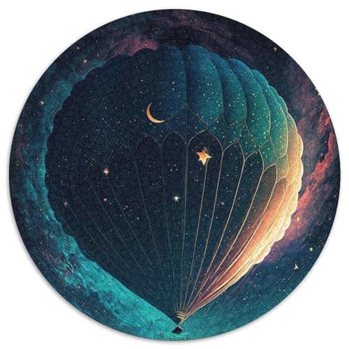Ballon im Weltraum-Puzzle für Erwachsene, 1000 Teile, runde Puzzles mit 1000 Teilen für Erwachsene, Spaß für die ganze Familie, Basteln, perfekt für Geburtstage, Feiertage, 67,5 x 67,5 cm Ballon im Weltraum-Puzzle für Erwachsene, 1000 Teile, runde Puzzles mit 1000 Teilen für Erwachsene, Spaß für die ganze Familie, Basteln, perfekt für Geburtstage, Feiertage, 67,5 x 67,5 cm von LiJianXXR