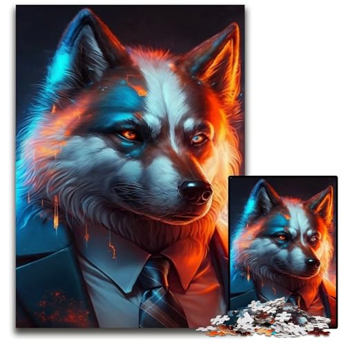Boss Lion Puzzle 1000 Teile für Erwachsene, Puzzles für Erwachsene, interaktives Familienspiel, Denksportaufgabe, Lernspielzeug, 50x75cm/19,68x29,52 Zoll Boss Lion Puzzle 1000 Teile für Erwachsene, Puzzles für Erwachsene, interaktives Familienspiel, Denksportaufgabe, Lernspielzeug, 50x75cm/19,68x29,52 Zoll von LiJianXXR