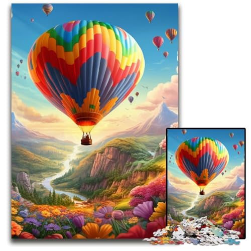 Bunte Kunst Heißluftballon 1000 Teile Puzzle für Erwachsene Anspruchsvolle Puzzles Interaktives Familienspiel, Gehirn-Herausforderung, Lernspielzeug 26x38cm/10,23x14,96 Zoll Bunte Kunst Heißluftballon 1000 Teile Puzzle für Erwachsene Anspruchsvolle Puzzles Interaktives Familienspiel, Gehirn-Herausforderung, Lernspielzeug 26x38cm/10,23x14,96 Zoll von LiJianXXR