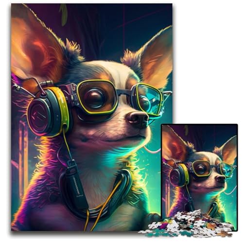 Chihuahua-Puzzle, 1000 Teile, Geschenke, Puzzles für Erwachsene, Denksportaufgabe für Teenager und Familieninteraktion, 26x38cm/10,23x14,96 Zoll Chihuahua-Puzzle, 1000 Teile, Geschenke, Puzzles für Erwachsene, Denksportaufgabe für Teenager und Familieninteraktion, 26x38cm/10,23x14,96 Zoll von LiJianXXR