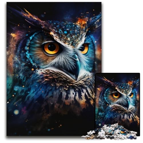 Eulen-Puzzle 1000 Teile für Erwachsene, Puzzle für Erwachsene, interaktives Familienspiel, Denksportaufgabe, Lernspielzeug, 26x38cm/10,23x14,96 Zoll Eulen-Puzzle 1000 Teile für Erwachsene, Puzzle für Erwachsene, interaktives Familienspiel, Denksportaufgabe, Lernspielzeug, 26x38cm/10,23x14,96 Zoll von LiJianXXR