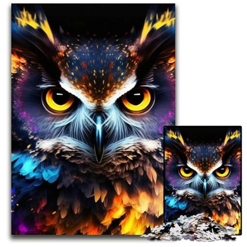Eulen-Puzzle 1000 Teile für Erwachsene, Puzzle für Erwachsene, interaktives Familienspiel, Denksportaufgabe, Lernspielzeug, 50x75cm/19,68x29,52 Zoll Eulen-Puzzle 1000 Teile für Erwachsene, Puzzle für Erwachsene, interaktives Familienspiel, Denksportaufgabe, Lernspielzeug, 50x75cm/19,68x29,52 Zoll von LiJianXXR
