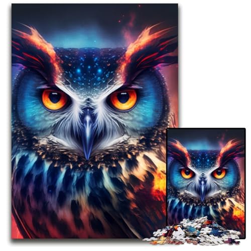 Eulen-Puzzle für Erwachsene, 1000 Teile, Puzzle für Erwachsene, perfekt für Halloween, Weihnachten, Geburtstagsgeschenk, 26x38cm/10,23x14,96 Zoll Eulen-Puzzle für Erwachsene, 1000 Teile, Puzzle für Erwachsene, perfekt für Halloween, Weihnachten, Geburtstagsgeschenk, 26x38cm/10,23x14,96 Zoll von LiJianXXR