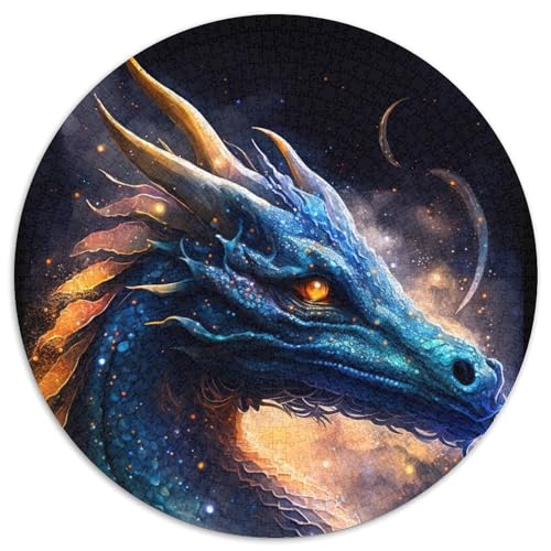 Fantasy-Drachen-Puzzle für Erwachsene, 1000 Teile, runde Puzzles, 1000 Teile für Erwachsene, Denkspiel für Teenager, 67,5 x 67,5 cm Fantasy-Drachen-Puzzle für Erwachsene, 1000 Teile, runde Puzzles, 1000 Teile für Erwachsene, Denkspiel für Teenager, 67,5 x 67,5 cm von LiJianXXR