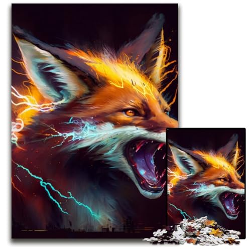 Fantasy Fox 1000-Teile-Puzzle für Erwachsene, anspruchsvolle Puzzles, interaktives Familienspiel, Gehirn-Herausforderung, Lernspielzeug, 26x38cm/10,23x14,96 Zoll Fantasy Fox 1000-Teile-Puzzle für Erwachsene, anspruchsvolle Puzzles, interaktives Familienspiel, Gehirn-Herausforderung, Lernspielzeug, 26x38cm/10,23x14,96 Zoll von LiJianXXR
