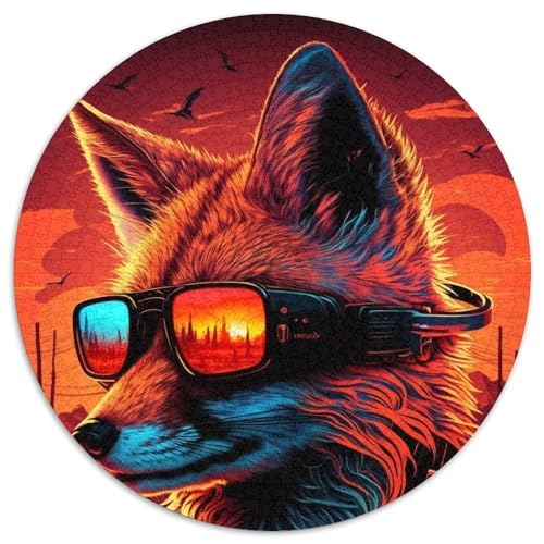 Fantasy Fox Puzzle für Erwachsene, 1000 runde Puzzleteile, 1000 Teile, Familie und Freunde, geeignet für Kinder ab 14 Jahren, 67,5 x 67,5 cm Fantasy Fox Puzzle für Erwachsene, 1000 runde Puzzleteile, 1000 Teile, Familie und Freunde, geeignet für Kinder ab 14 Jahren, 67,5 x 67,5 cm von LiJianXXR
