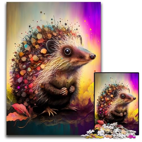 Fantasy-Igel-Puzzle 1000 Teile für Erwachsene, Puzzles für Erwachsene, interaktives Familienspiel, Denksportaufgabe, Lernspielzeug, 26x38cm/10,23x14,96 Zoll Fantasy-Igel-Puzzle 1000 Teile für Erwachsene, Puzzles für Erwachsene, interaktives Familienspiel, Denksportaufgabe, Lernspielzeug, 26x38cm/10,23x14,96 Zoll von LiJianXXR