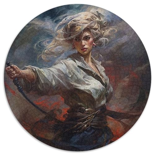 Fantasy-Kriegerin-Puzzle, 1000 Teile, für Erwachsene, Papppuzzle, anspruchsvolles Denkspiel für Teenager, Spaß für den Familienspieleabend, 67,5 x 67,5 cm von LiJianXXR